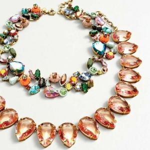 J crew mixed crystal necklace